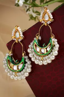 Green zircon   earrings