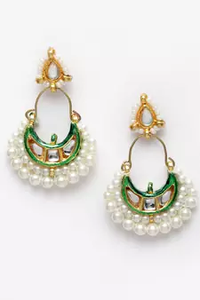 Green zircon   earrings