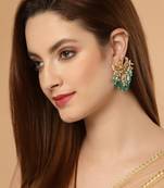 Green zircon   earrings