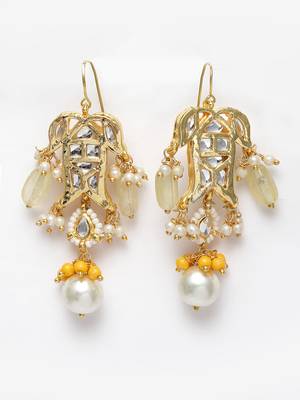 Yellow zircon   earrings 3