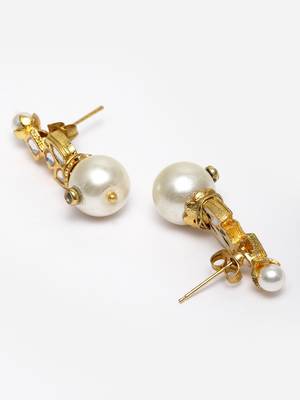 Gold zircon   earrings 4
