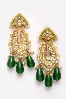 Green zircon   earrings