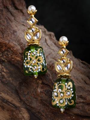 Green zircon   earrings 2