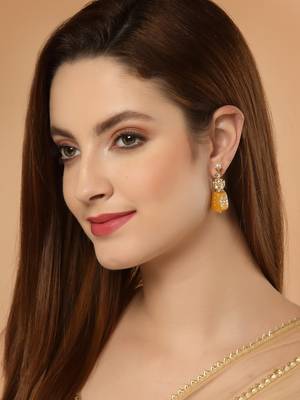 Yellow zircon   earrings 1