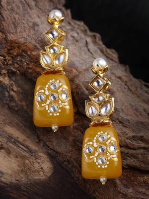 Yellow zircon   earrings 3