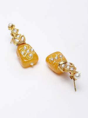 Yellow zircon   earrings 4