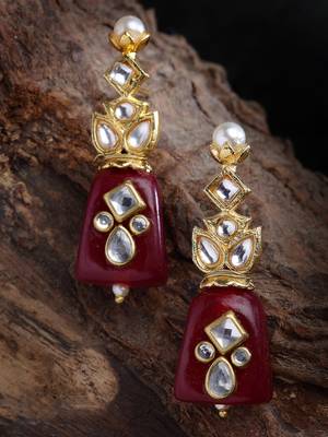 Red zircon   earrings 2