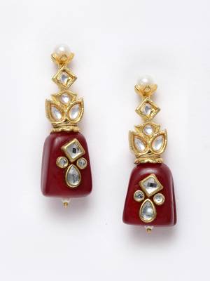Red zircon   earrings 3