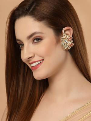 Red zircon   earrings 1