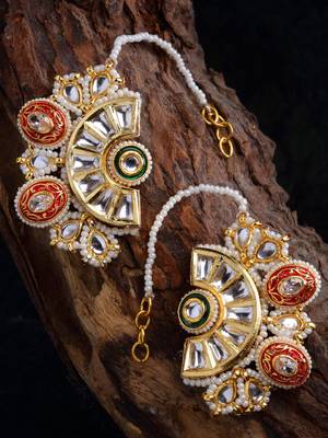 Red zircon   earrings 2