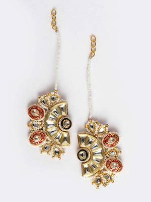 Red zircon   earrings 3