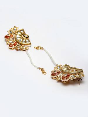 Red zircon   earrings 4