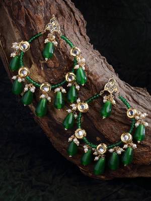 Green zircon   earrings 2
