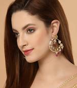 Pink zircon   earrings