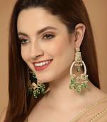 Green zircon   earrings
