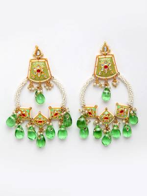 Green zircon   earrings 3