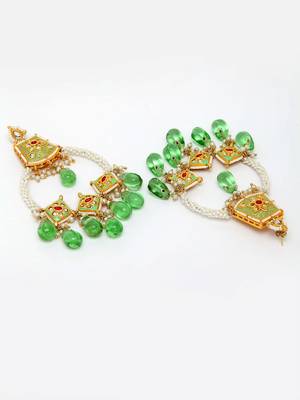 Green zircon   earrings 4