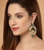 Green zircon   earrings