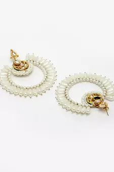 Gold zircon   earrings