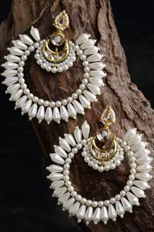 Gold zircon   earrings