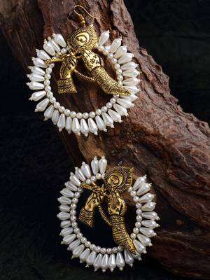 Gold zircon   earrings 2
