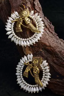 Gold zircon   earrings