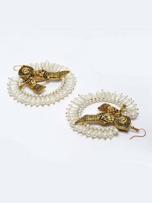 Gold zircon   earrings 4