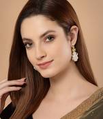 Gold zircon   earrings