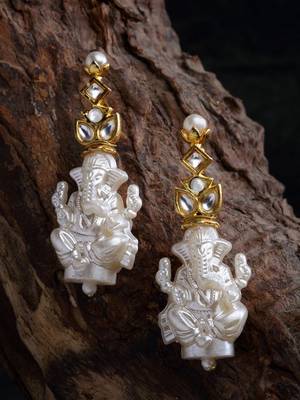 Gold zircon   earrings 4