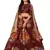 Charming Maroon floral print georgette fabric Lehenga choli