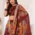 Charming Maroon floral print georgette fabric Lehenga choli
