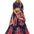 Glamourous Navy-blue floral print georgette designer floral Lehenga choli