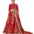 Alluring Orange lotas floral printed and sequins embroidered organza Lehenga choli for bride