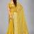 Yellow woven silk saree with blouse