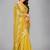 Yellow woven silk saree with blouse