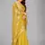Yellow woven silk saree with blouse