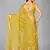 Yellow woven silk saree with blouse