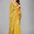 Yellow woven silk saree with blouse
