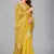 Yellow woven silk saree with blouse
