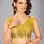 Yellow woven silk saree with blouse