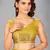 Yellow woven silk saree with blouse
