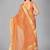 Orange woven silk saree with blouse