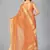 Orange woven silk saree with blouse