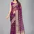 Purple woven silk saree with blouse