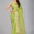 Light green woven silk saree with blouse