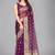 Purple woven silk saree with blouse