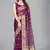 Purple woven silk saree with blouse