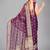 Purple woven silk saree with blouse