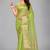 Light green woven silk saree with blouse