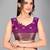 Purple woven silk saree with blouse